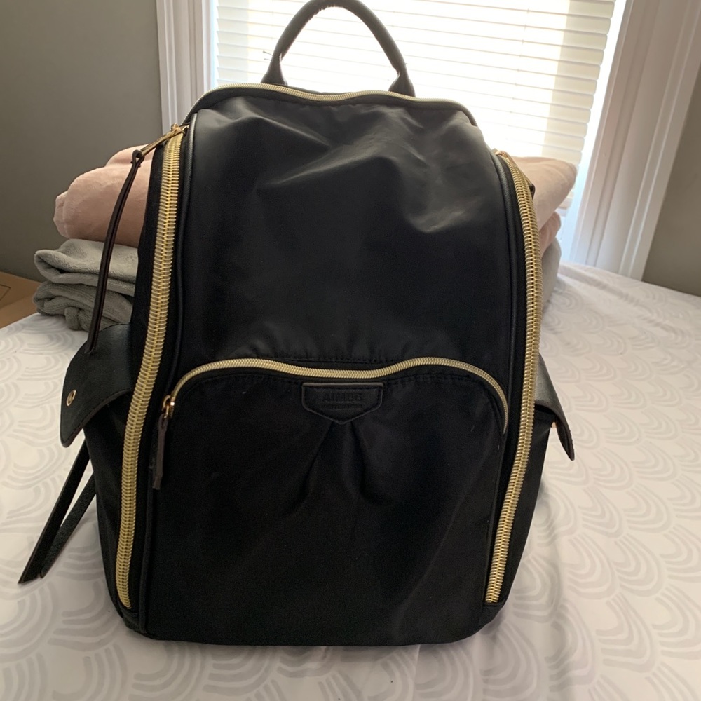 Aimee Kestenberg Black/Gold backpack